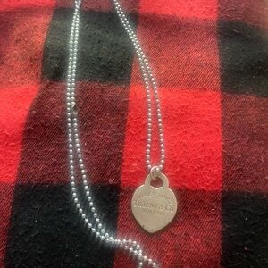 Tiffany & Co. Silver Heart Pendant Necklace